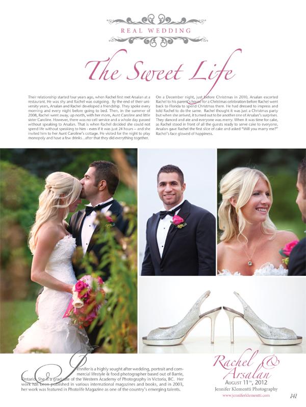 Richmond Hill Gcc Wedding Featured In Elegant Wedding Magazine