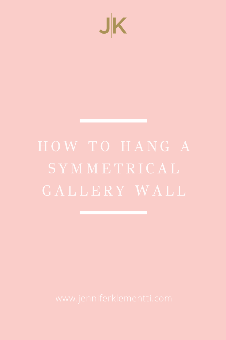 how to hang a symmetrical gallery wall