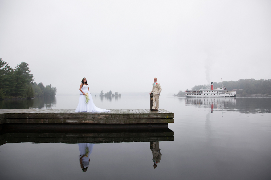 Gravenhurst Dock wedding Muskoka