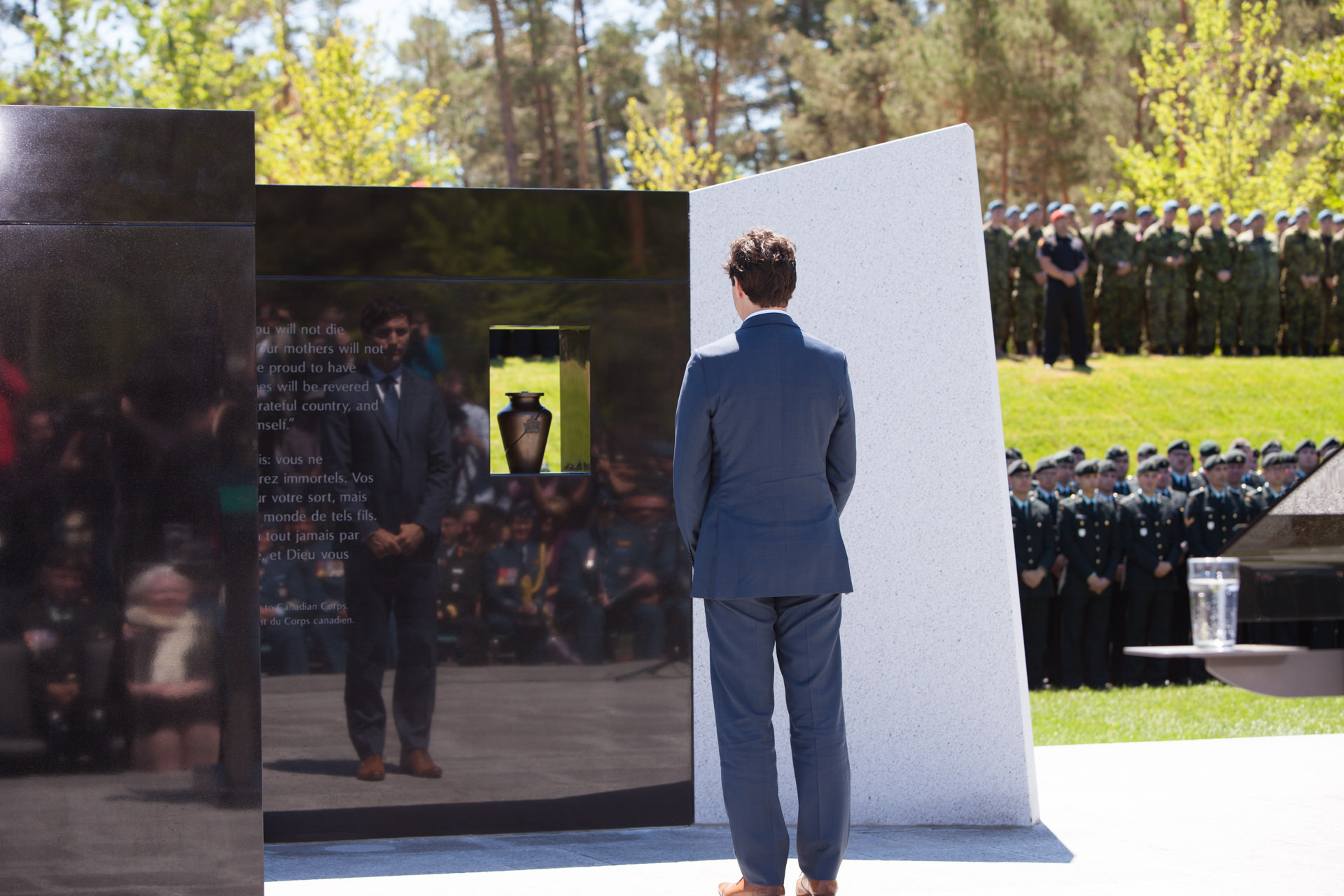 Justin Trudeau at Borden Legacy Monument