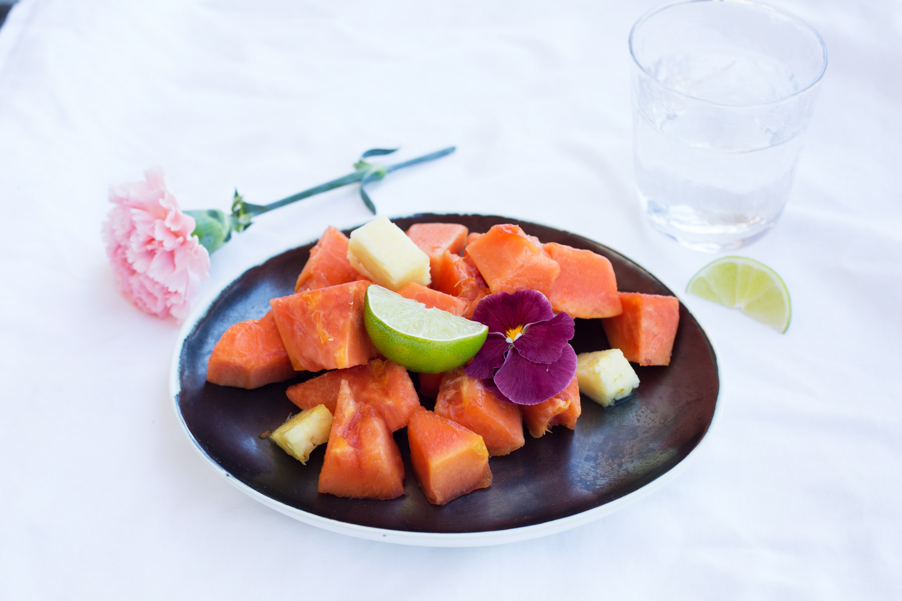 Food photography of Fresh fruit bowl
