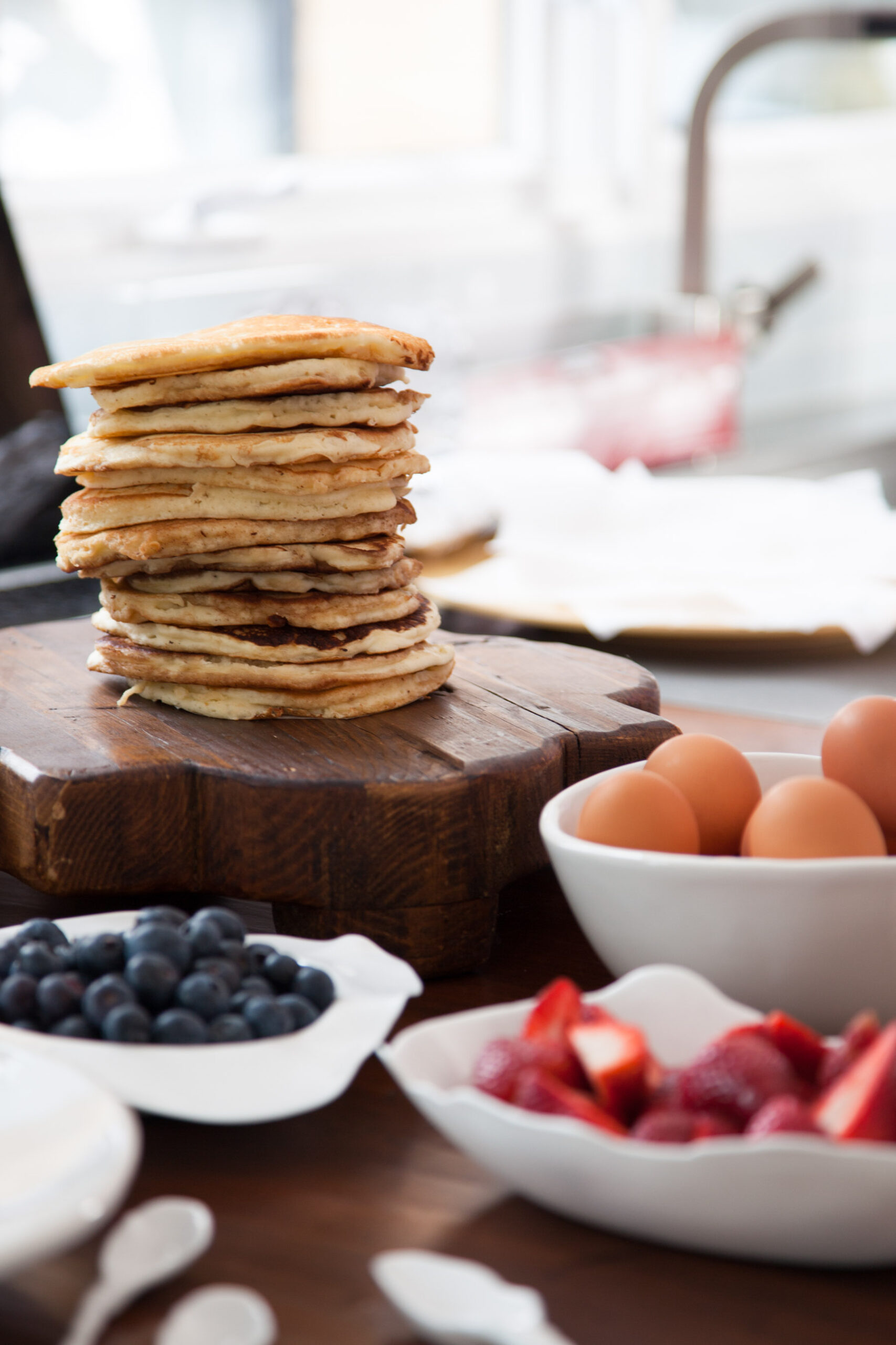 lifestyle photograph of pancakes