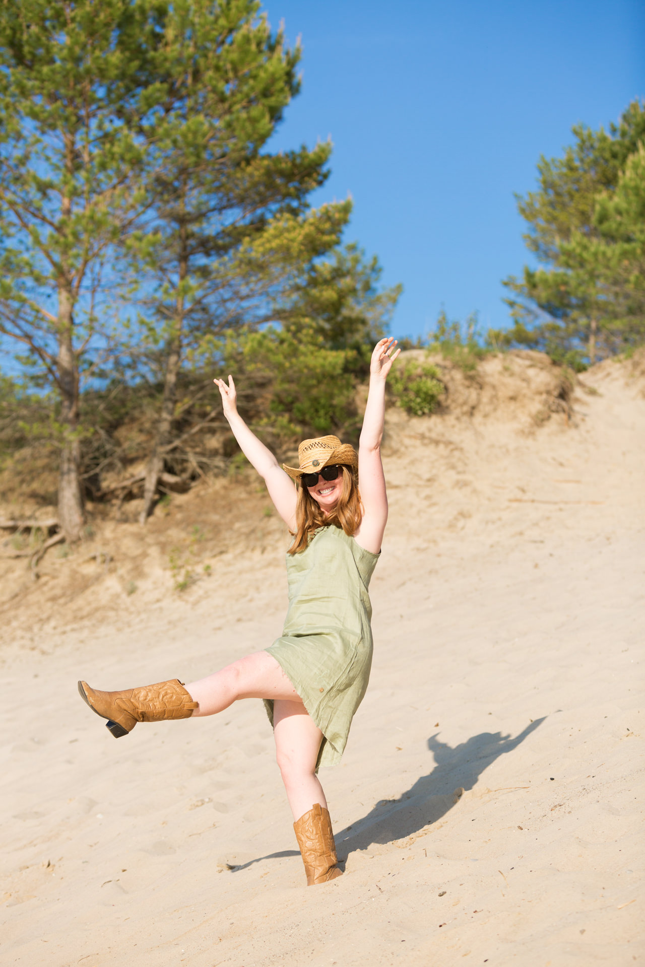 Organic linen dress by Canadian fashion brand Token of Virtue