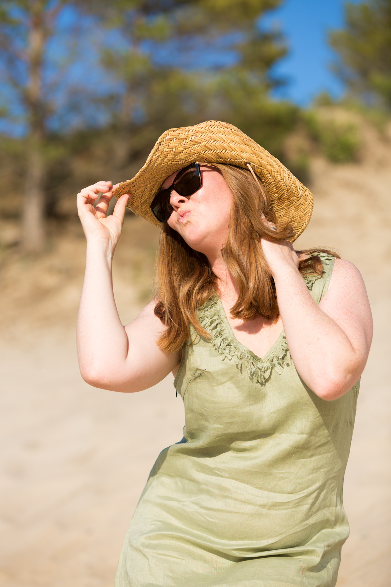 Organic linen dress by Canadian fashion brand Token of Virtue 